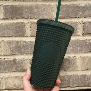 Starbucks Grande Green Jelly Bling Soft Touch Cold Cup